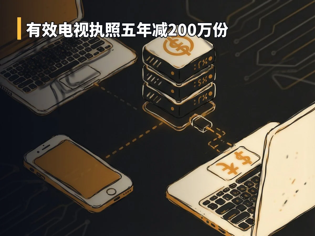 有效电视执照五年减200万份
