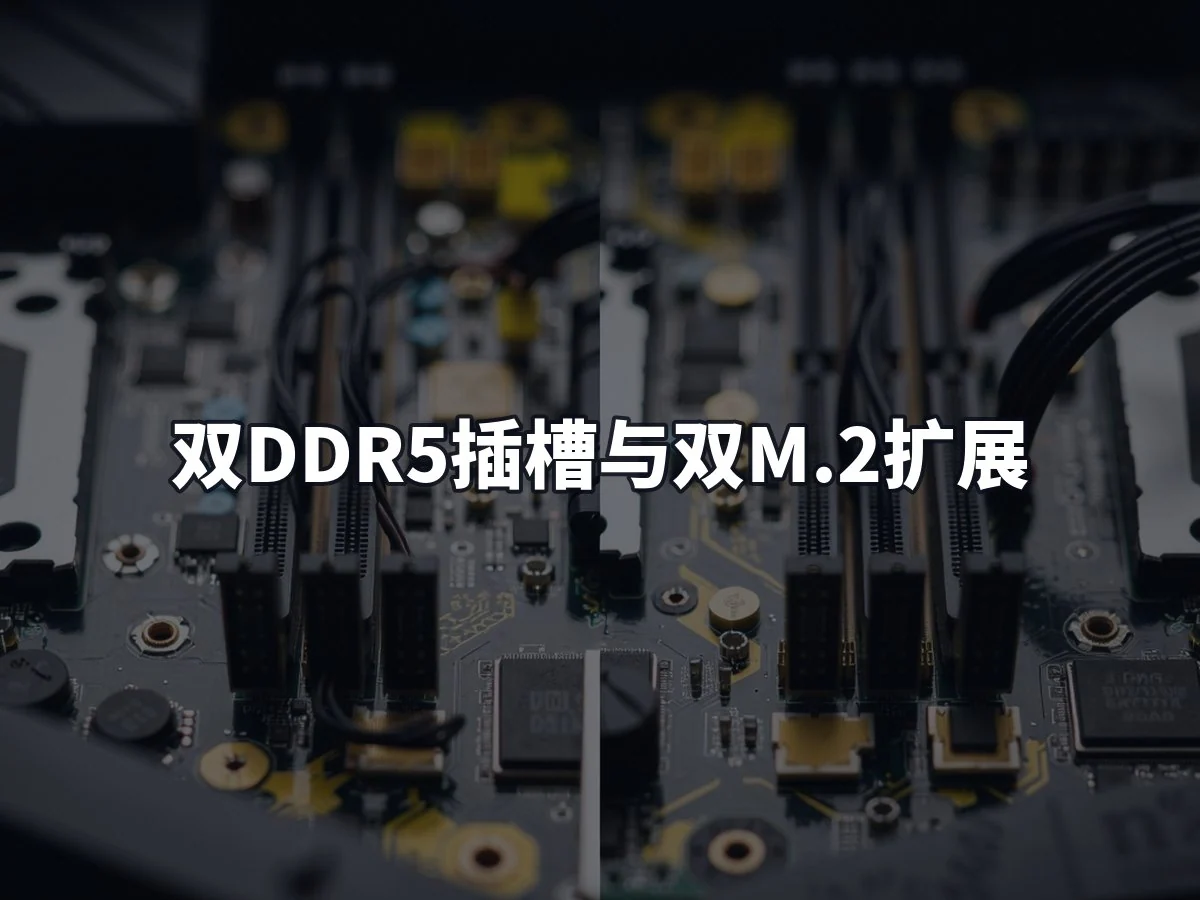 双DDR5插槽与双M.2扩展