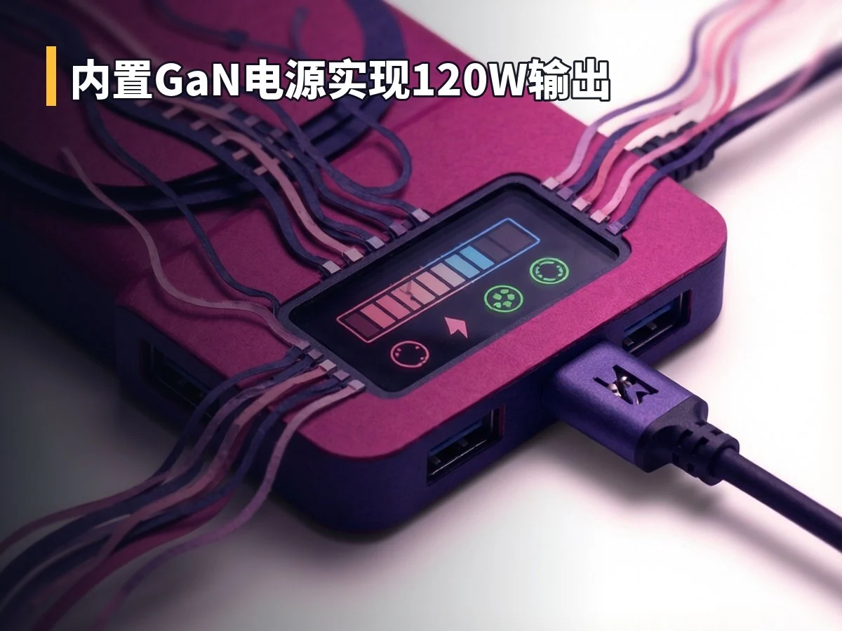 内置GaN电源实现120W输出