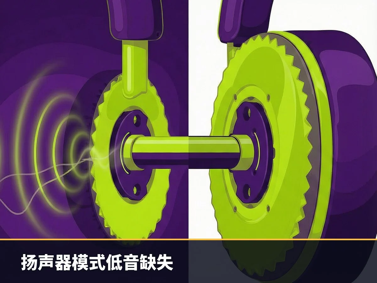 扬声器模式低音缺失