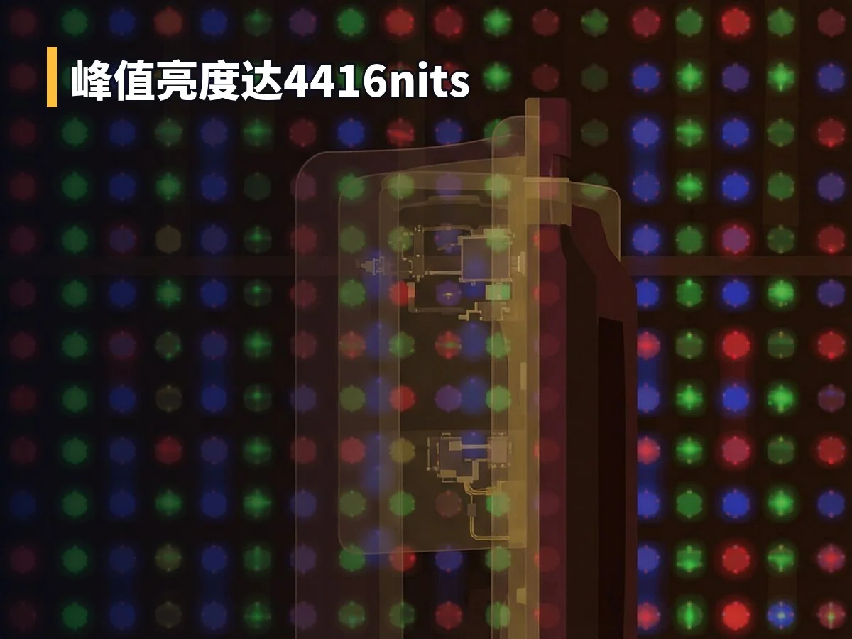 峰值亮度达4416nits