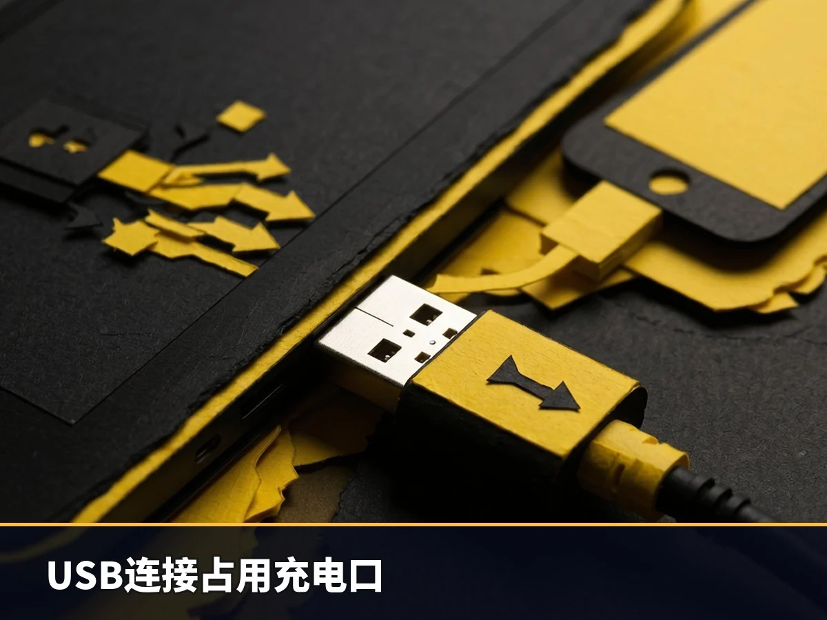 USB连接占用充电口