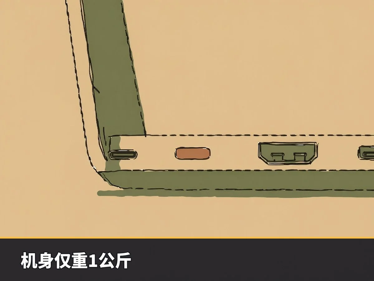 机身仅重1公斤