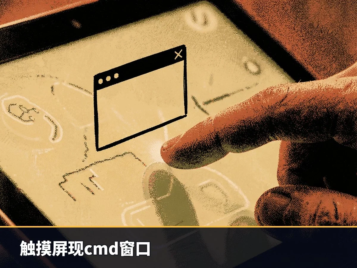 触摸屏现cmd窗口