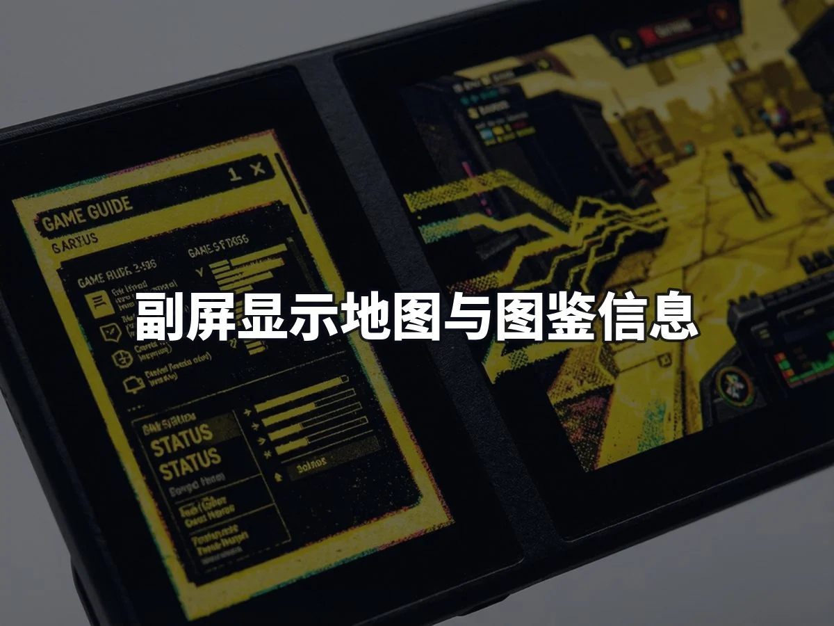 副屏显示地图与图鉴信息