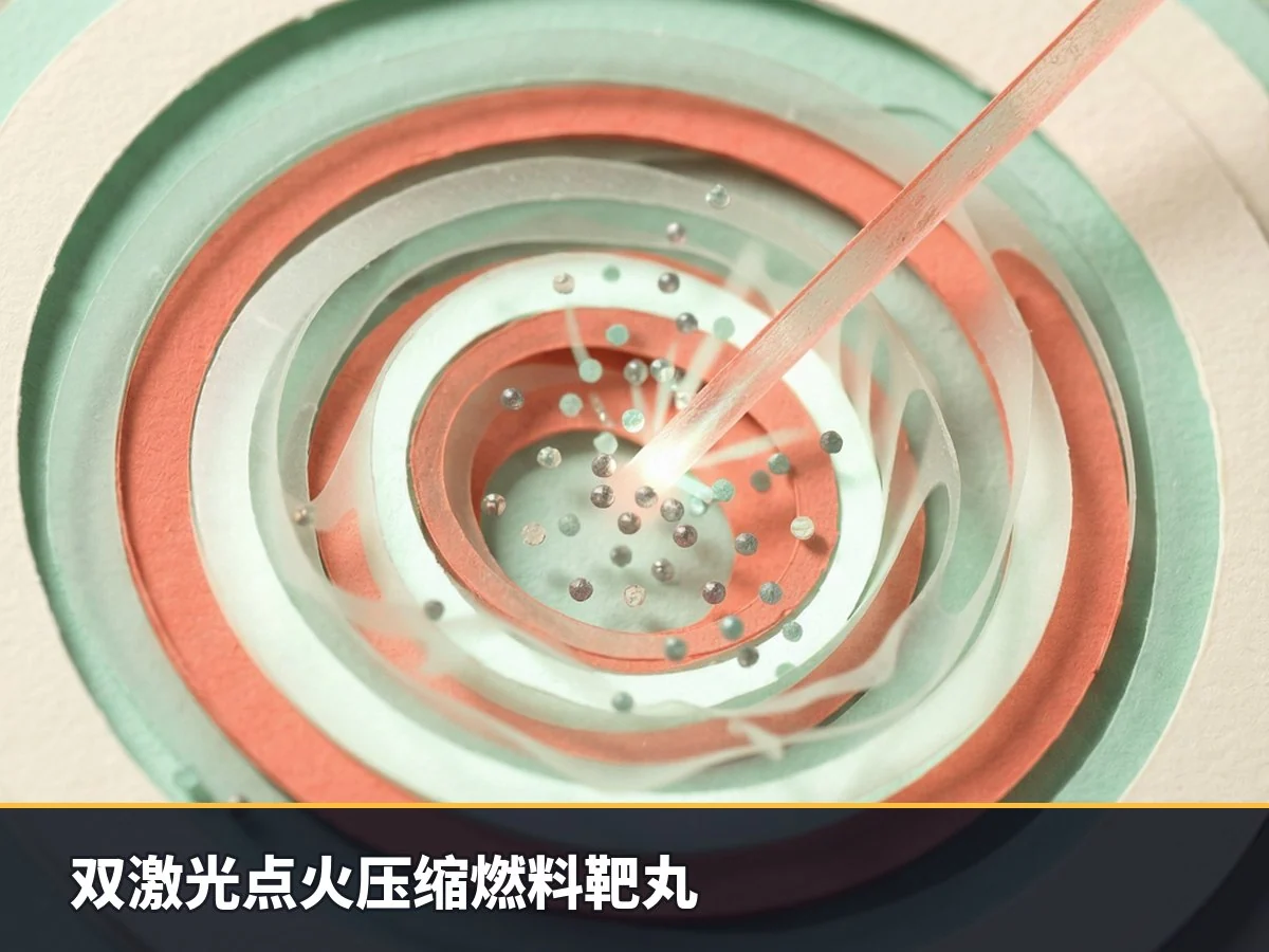 双激光点火压缩燃料靶丸