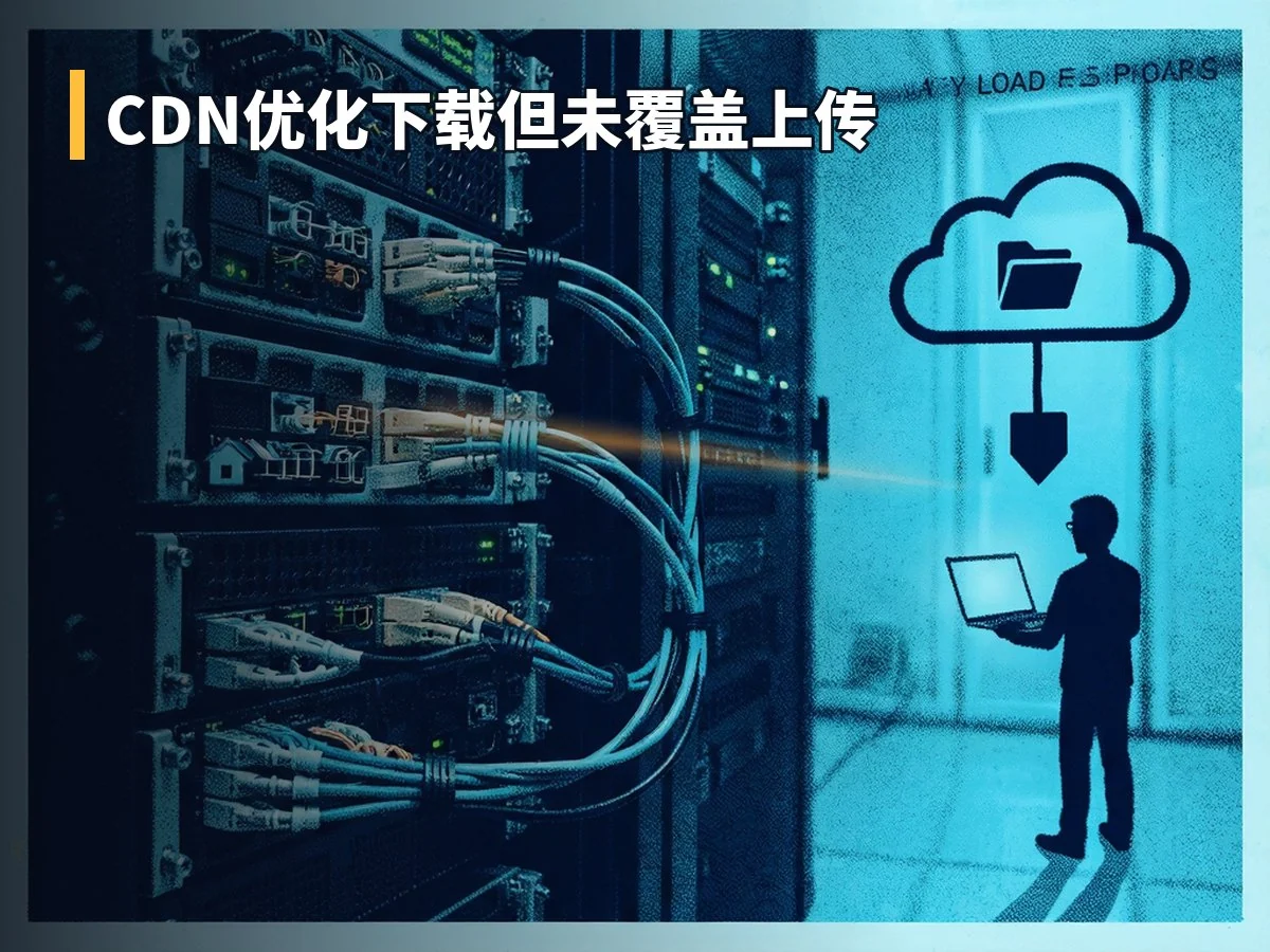 CDN优化下载但未覆盖上传