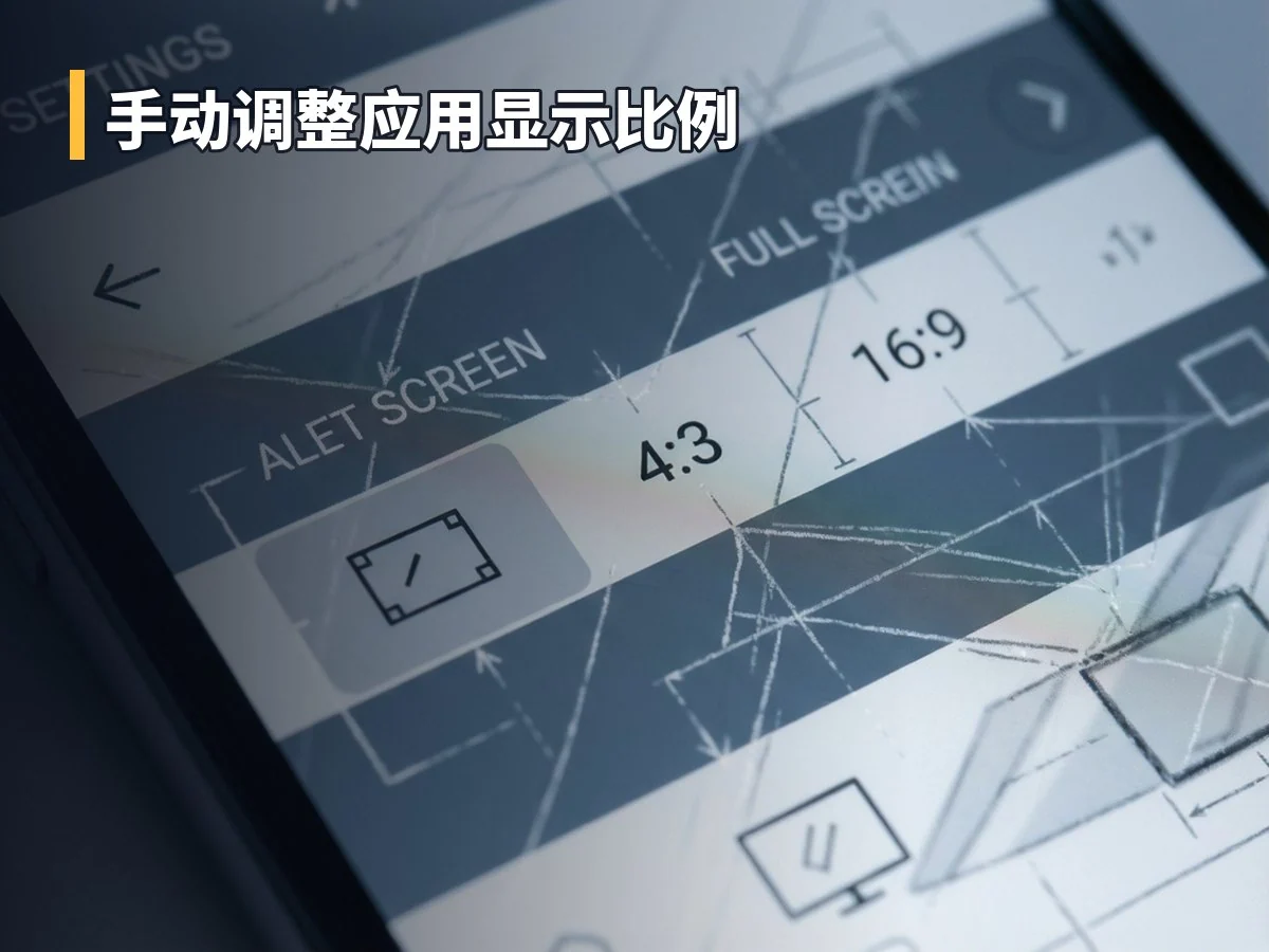 手动调整应用显示比例