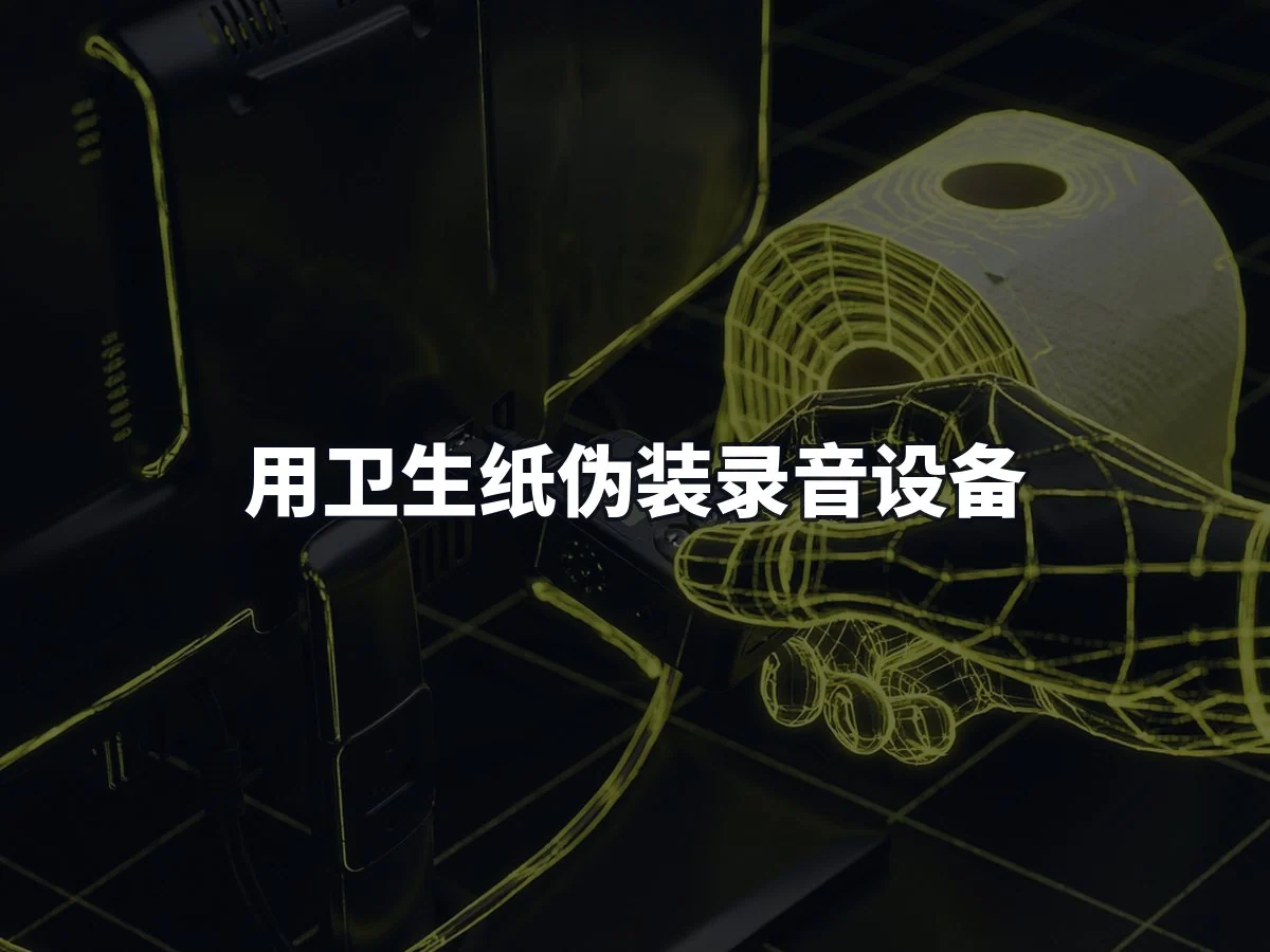 用卫生纸伪装录音设备