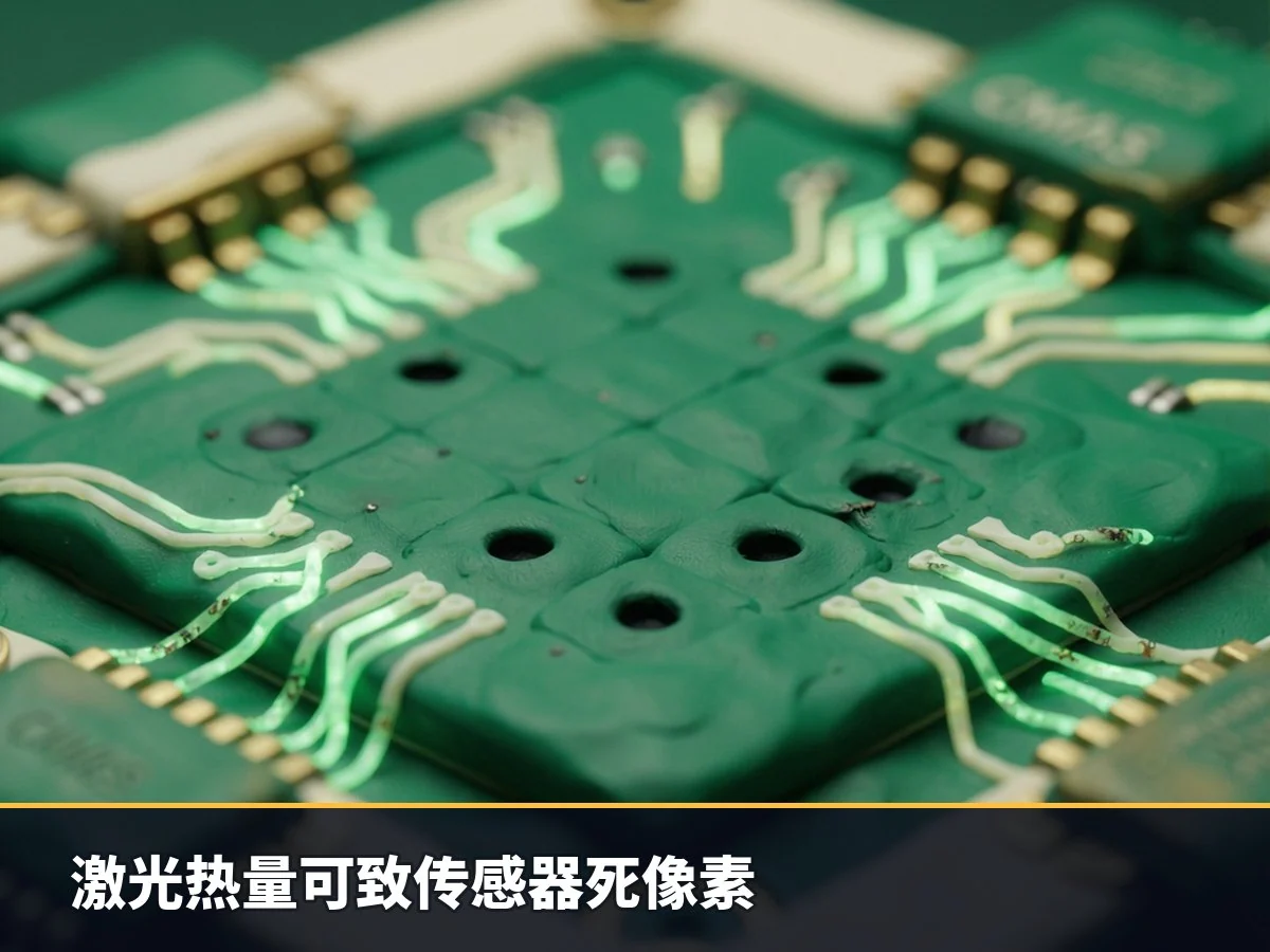 激光热量可致传感器死像素