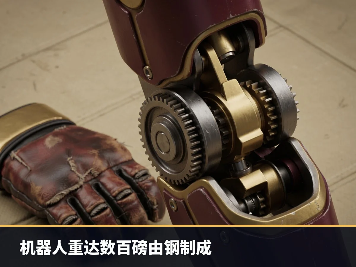 机器人重达数百磅由钢制成