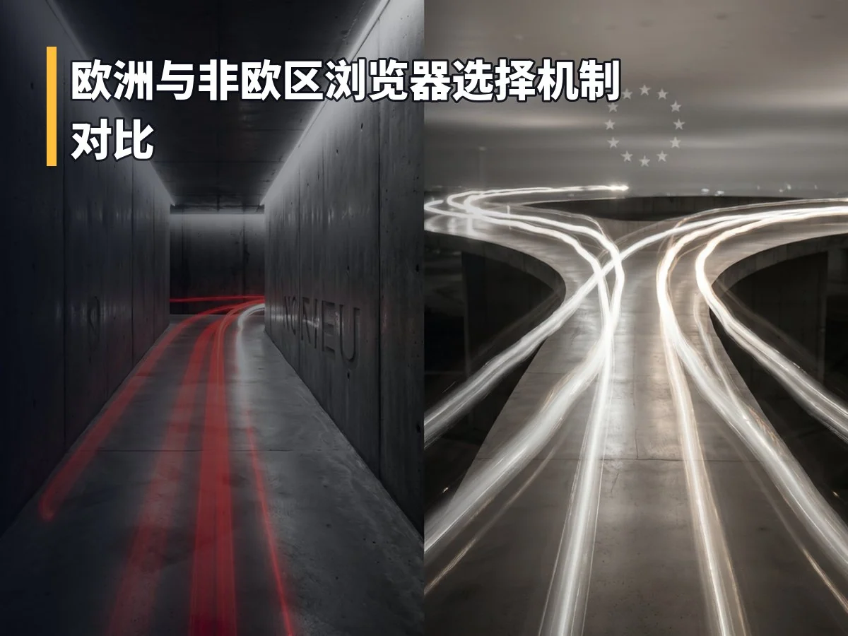欧洲与非欧区浏览器选择机制对比
