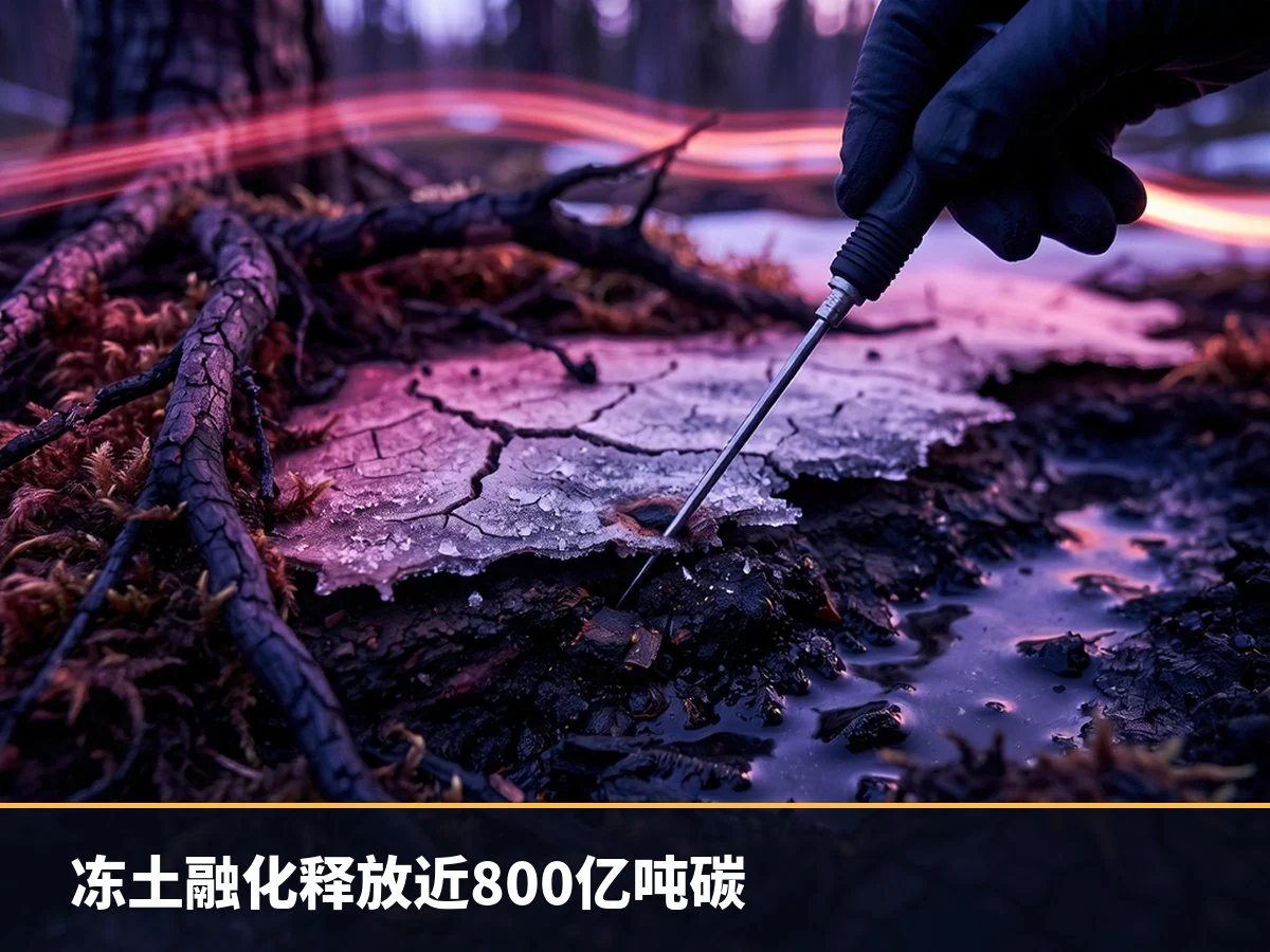 冻土融化释放近800亿吨碳