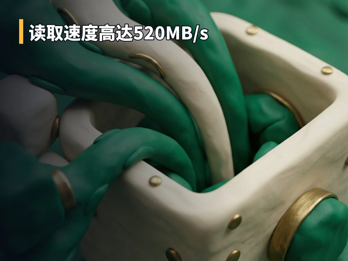 读取速度高达520MB/s