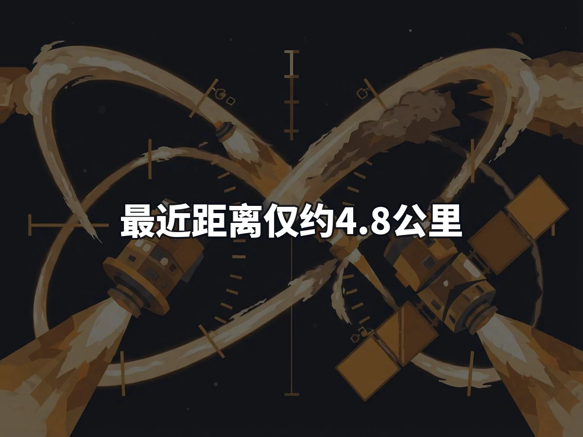 最近距离仅约4.8公里