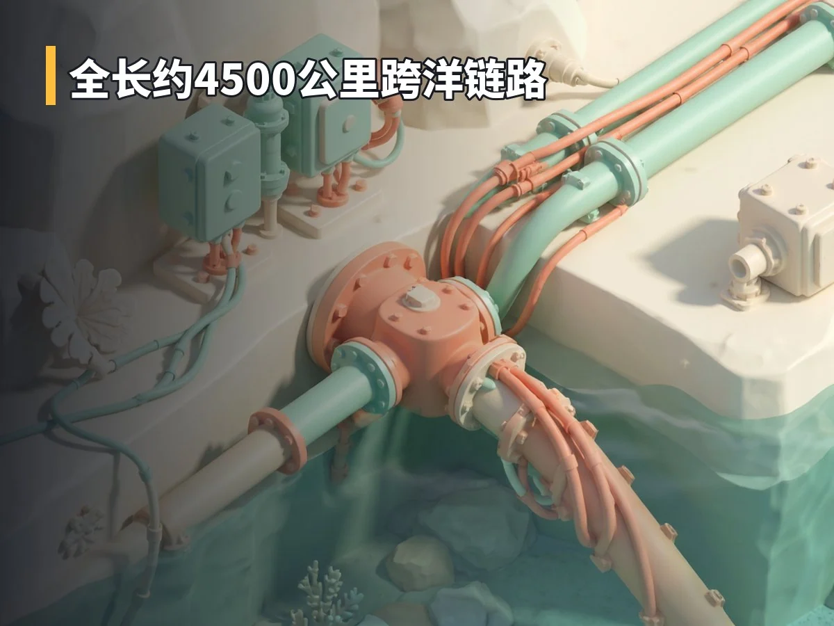 全长约4500公里跨洋链路