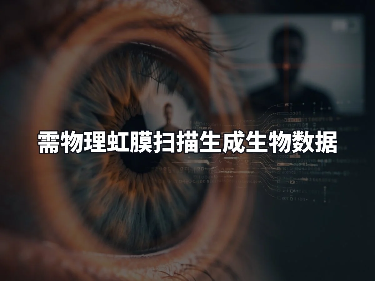 需物理虹膜扫描生成生物数据
