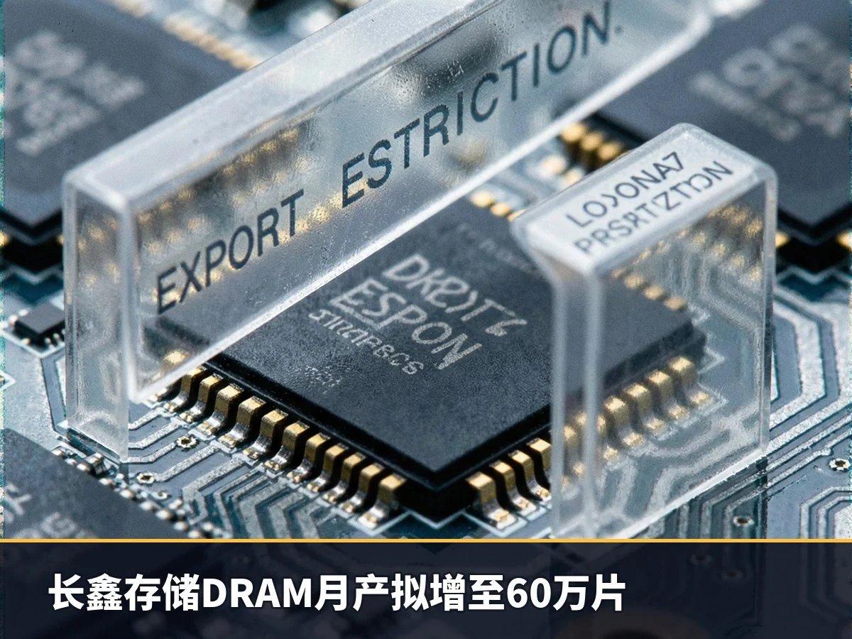 长鑫存储DRAM月产拟增至60万片