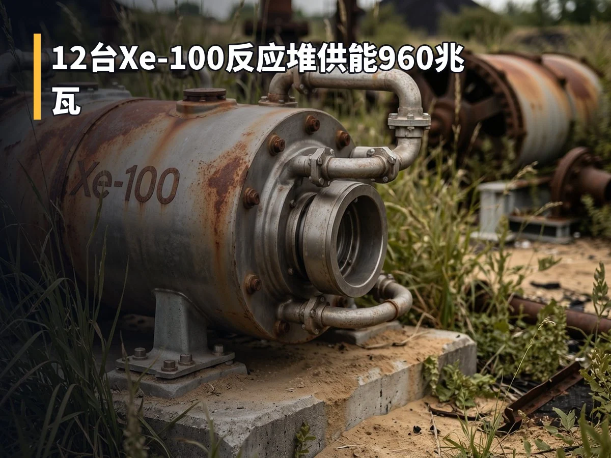 12台Xe-100反应堆供能960兆瓦