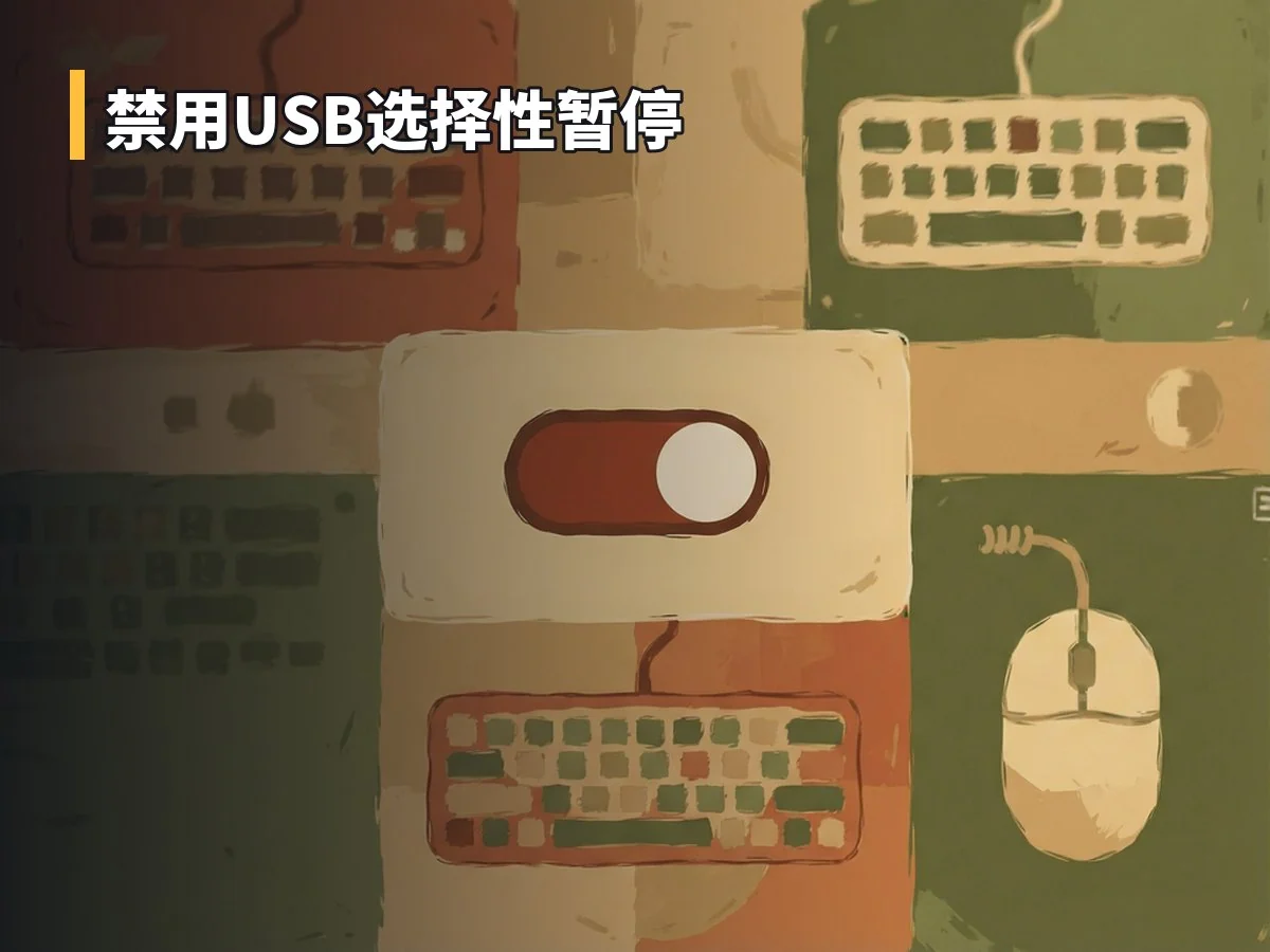 禁用USB选择性暂停