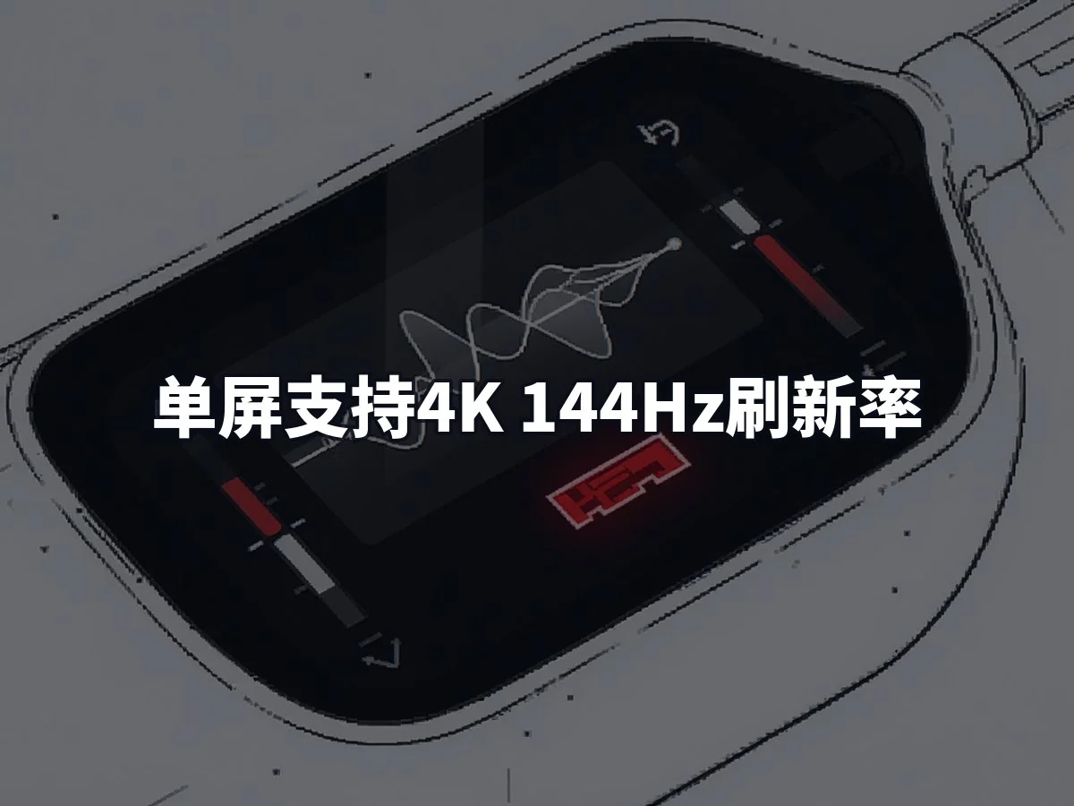 单屏支持4K 144Hz刷新率