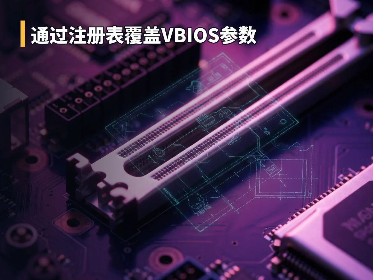 通过注册表覆盖VBIOS参数