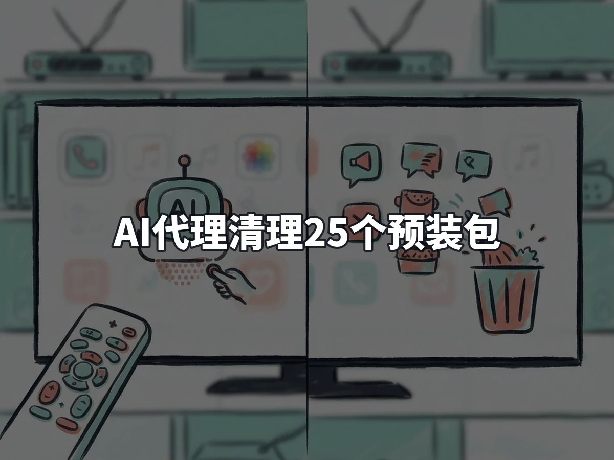AI代理清理25个预装包