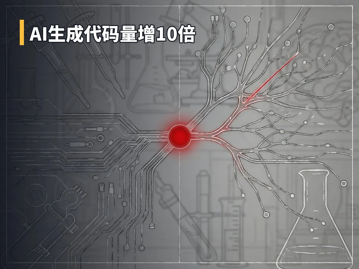 AI生成代码量增10倍