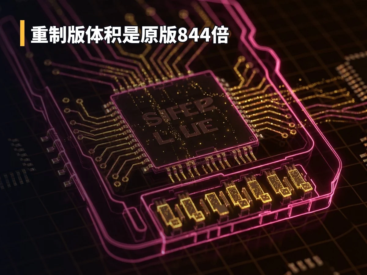 重制版体积是原版844倍