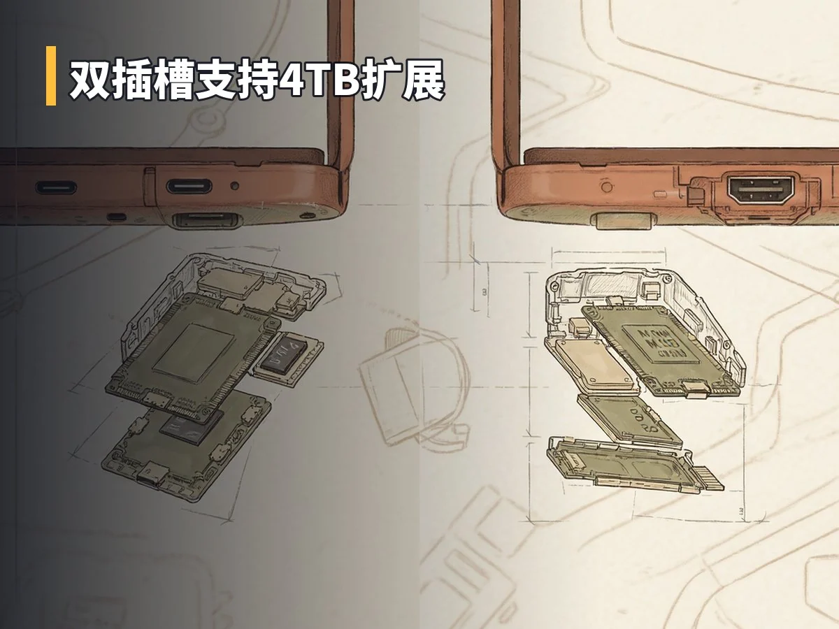 双插槽支持4TB扩展