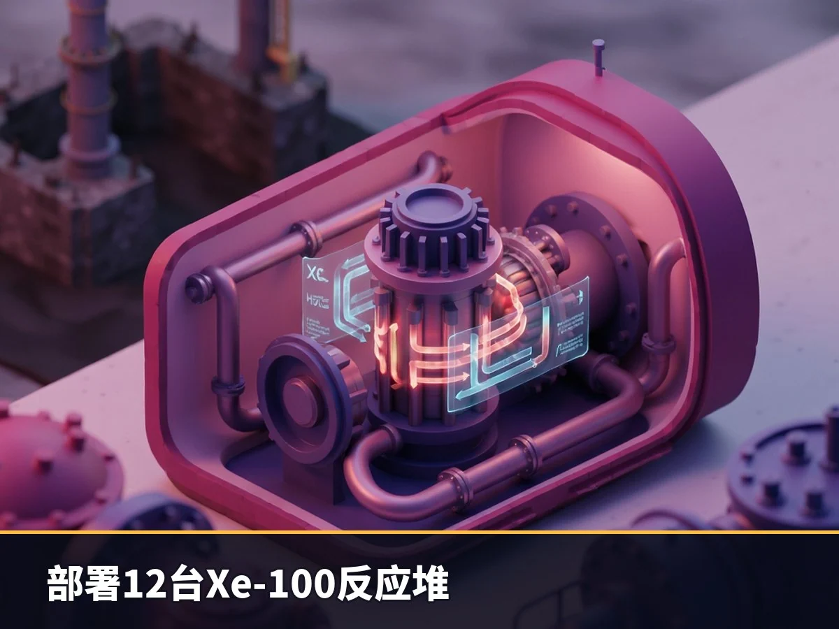 部署12台Xe-100反应堆