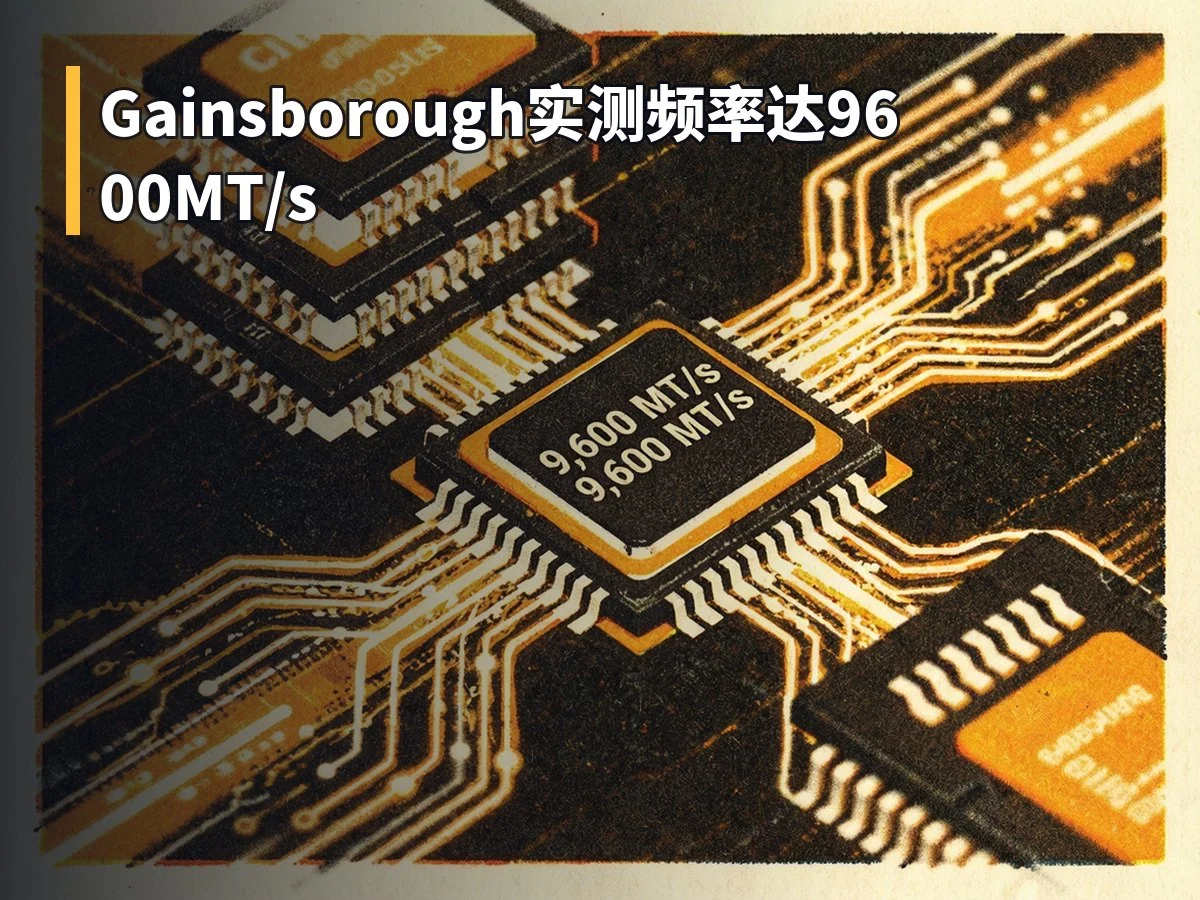 Gainsborough实测频率达9600MT/s