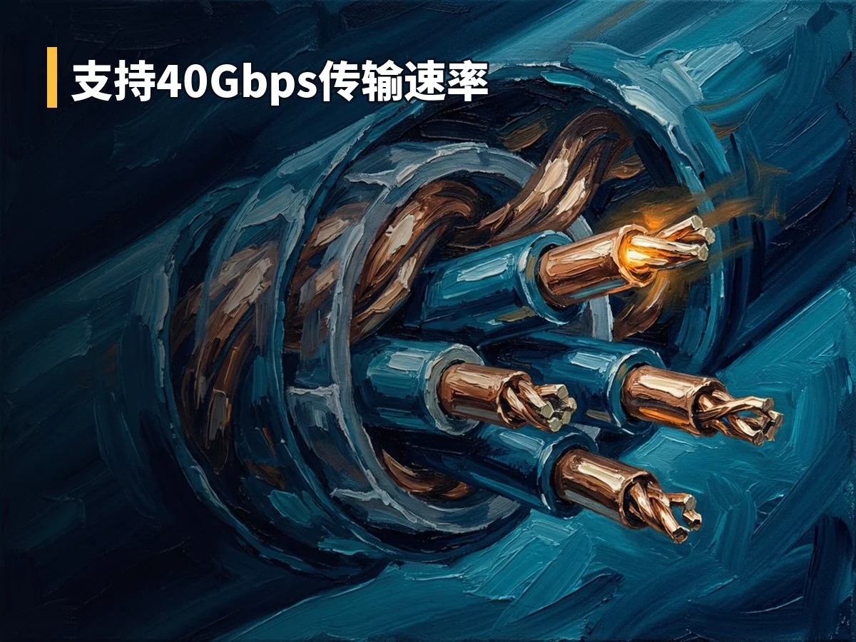 支持40Gbps传输速率