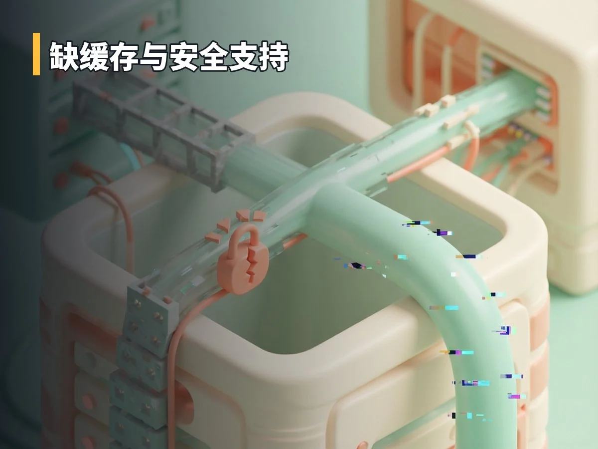 缺缓存与安全支持