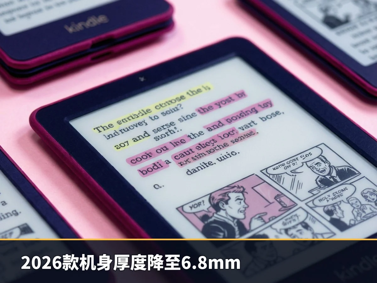 2026款机身厚度降至6.8mm