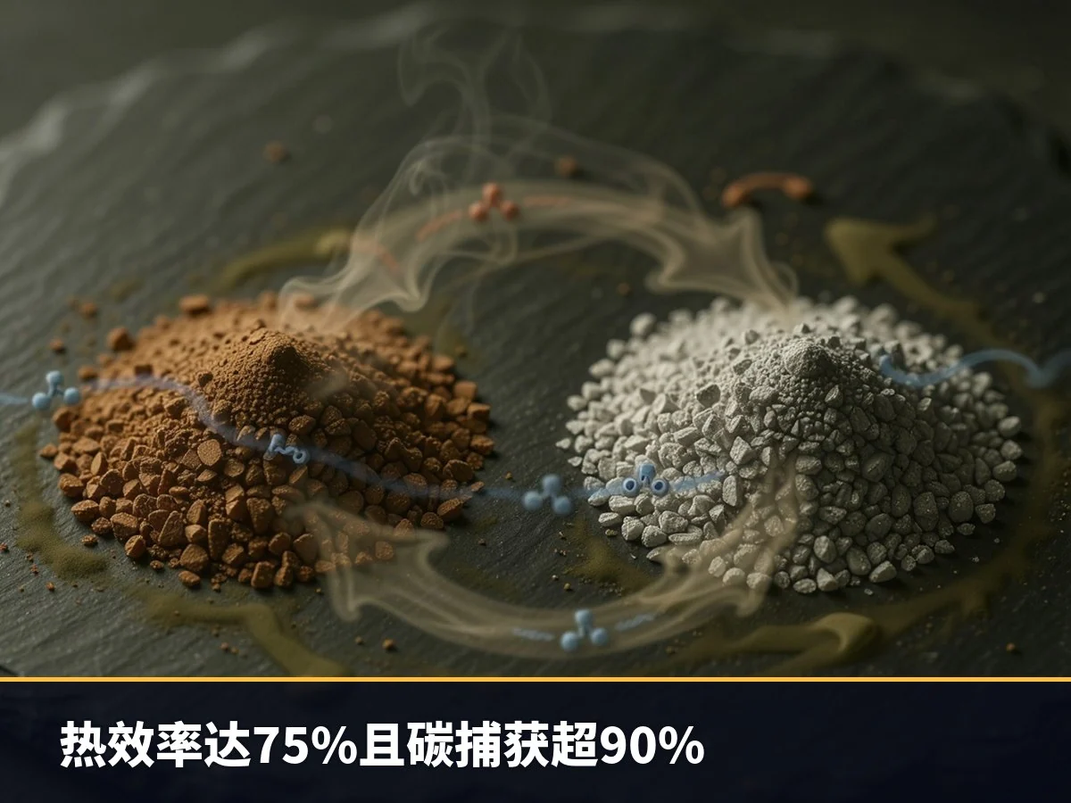 热效率达75%且碳捕获超90%