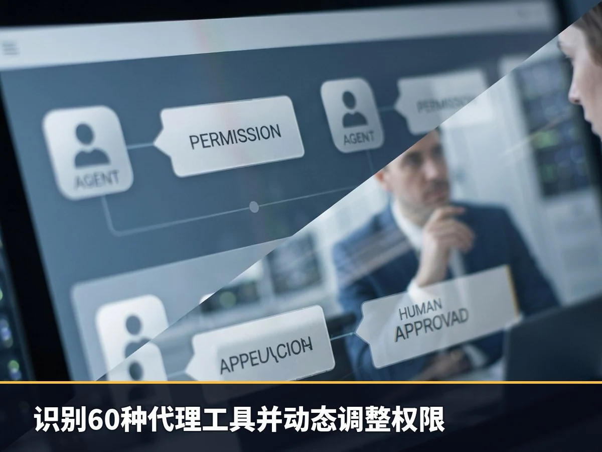识别60种代理工具并动态调整权限
