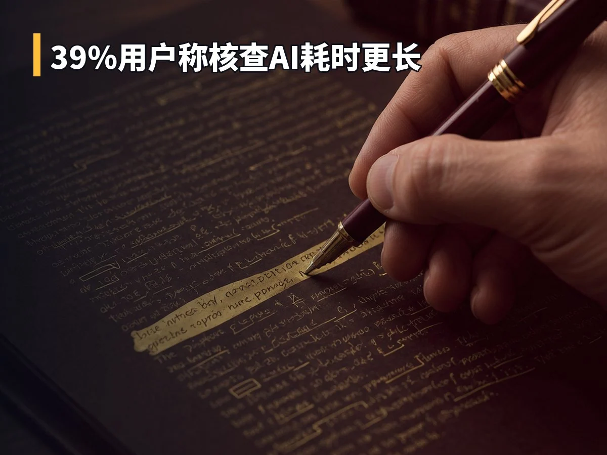 39%用户称核查AI耗时更长