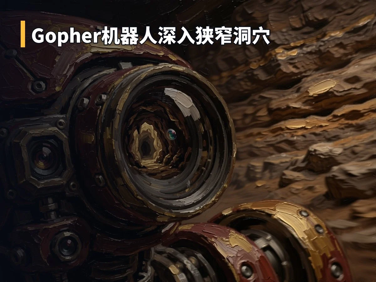 Gopher机器人深入狭窄洞穴