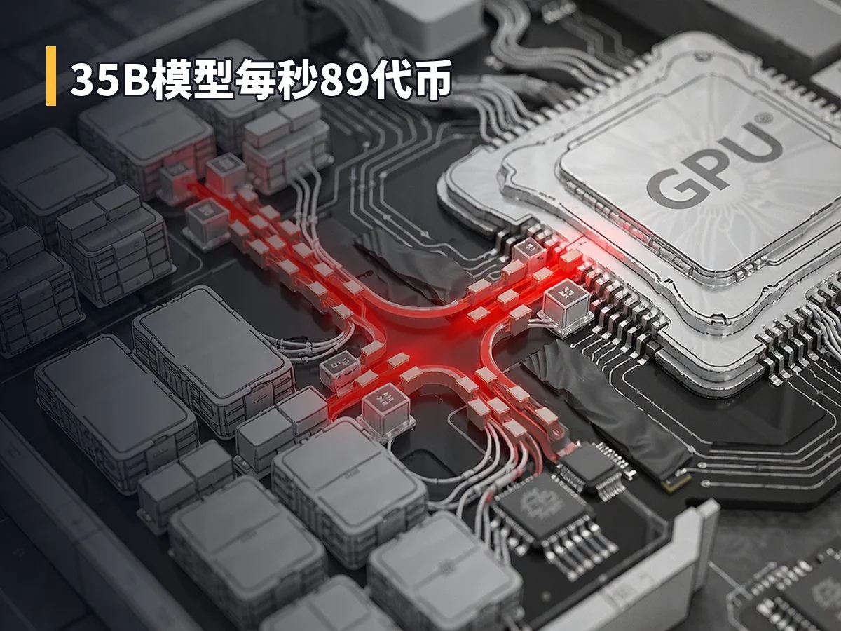 35B模型每秒89代币
