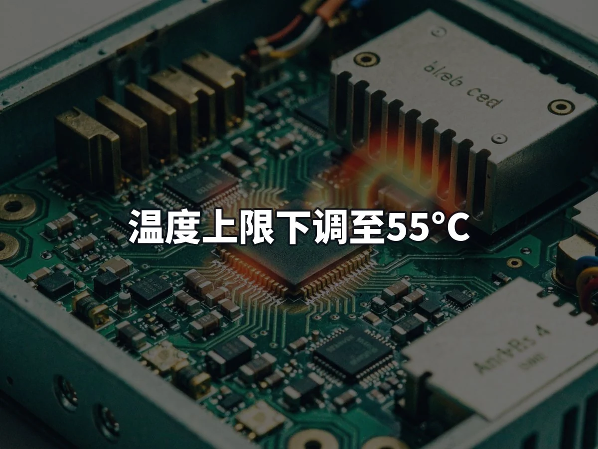 温度上限下调至55°C
