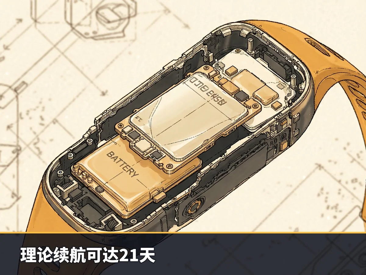 理论续航可达21天