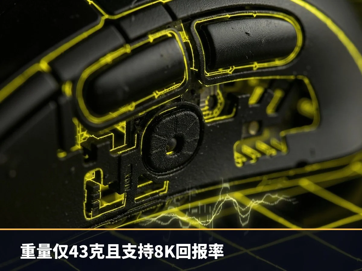 重量仅43克且支持8K回报率