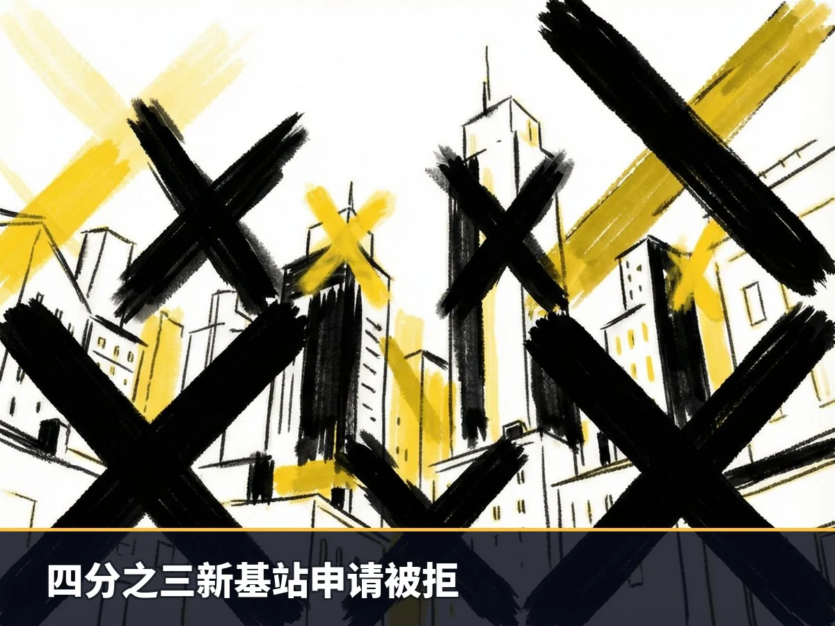 四分之三新基站申请被拒