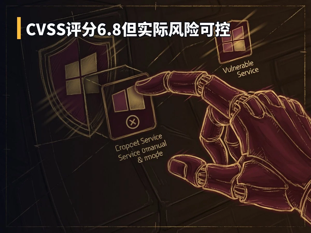 CVSS评分6.8但实际风险可控