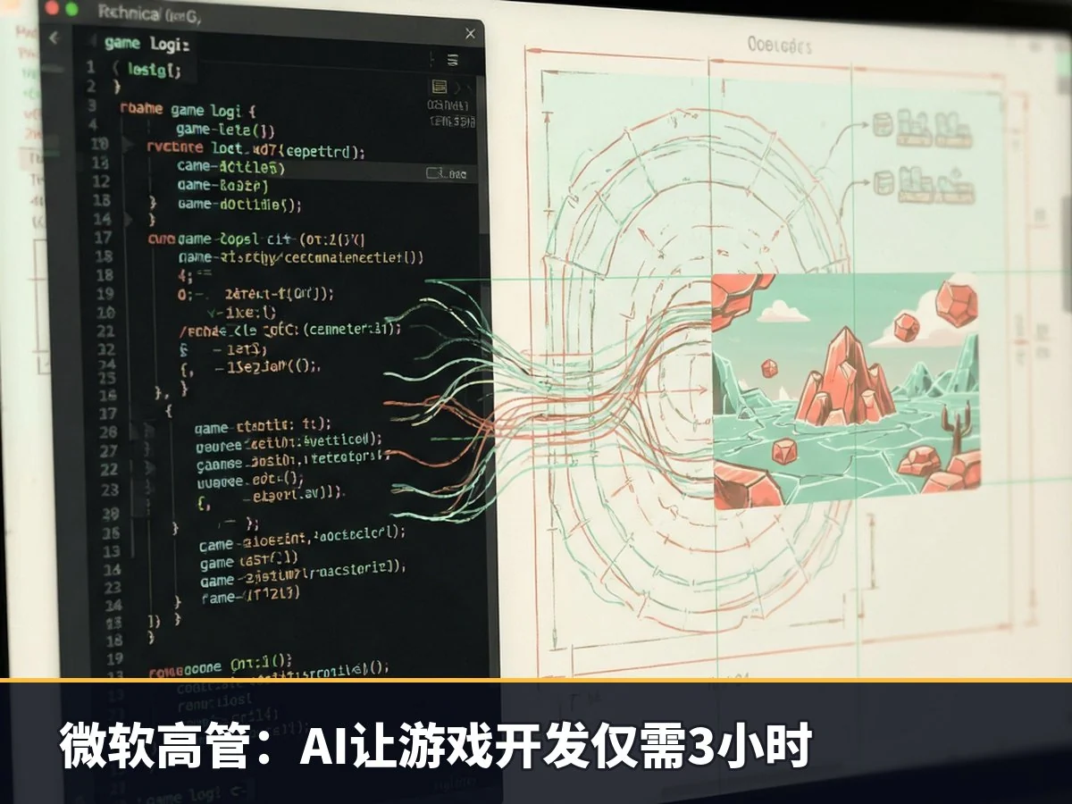 微软高管:AI让游戏开发仅需3小时