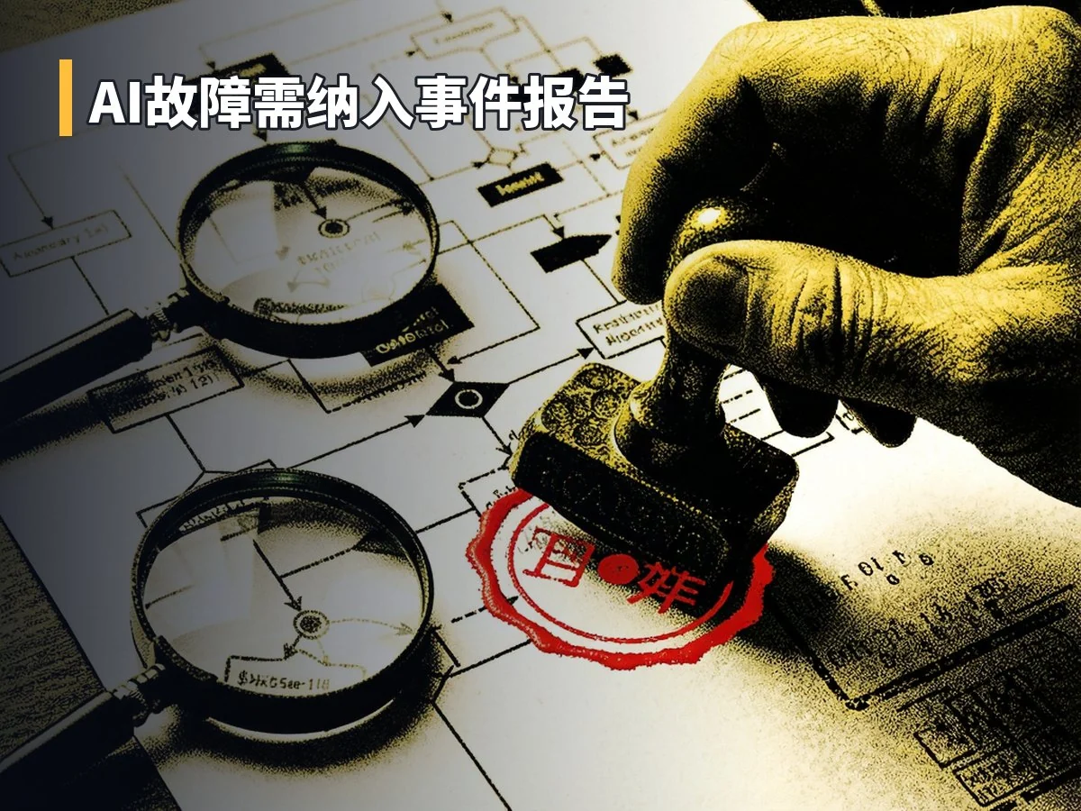 AI故障需纳入事件报告