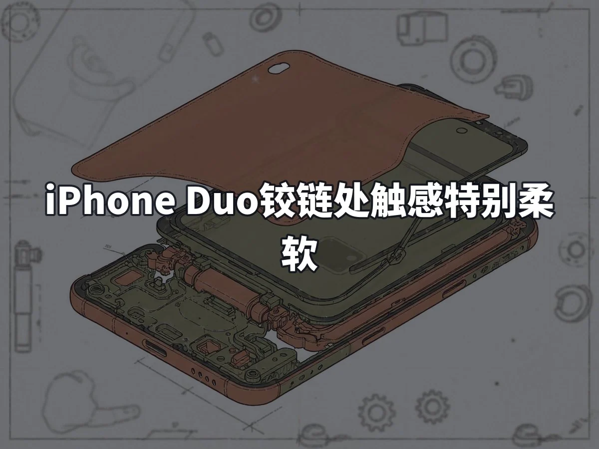 iPhone Duo铰链处触感特别柔软