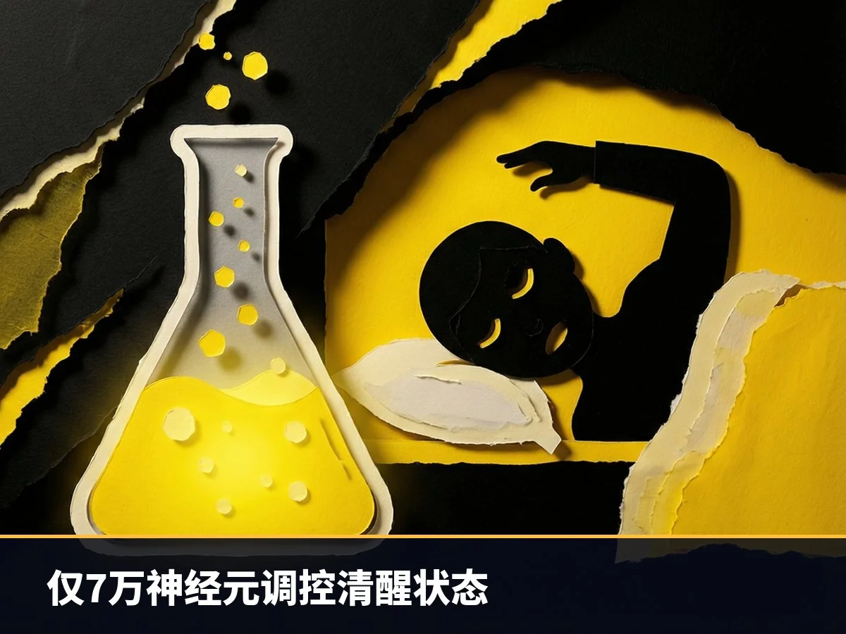 仅7万神经元调控清醒状态