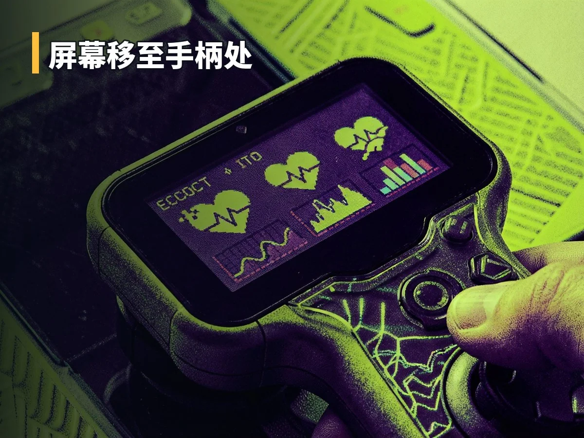 屏幕移至手柄处